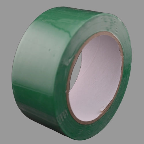 Green line marking tape on its side.