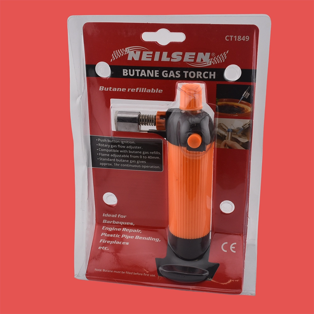 Neilsen Butane Gas Torch for Heat Shrink in its packaging