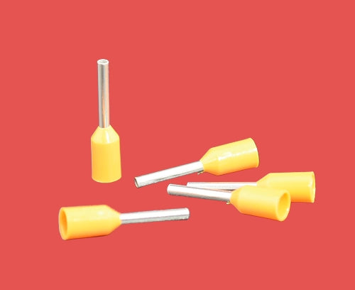 Orange cord end terminals – German code for 0.5mm² insulated wires