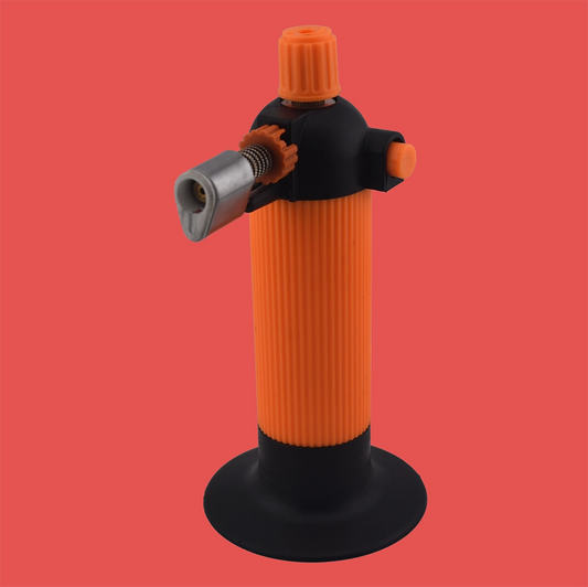 angled view of a butane heat shrink hot air troch