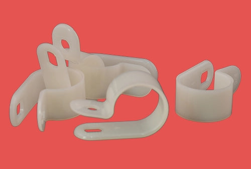 Yuhtech 200 Pezzi Clip In Plastica Nylon Clip Tipo R Clip Di Fissaggio Per Cavi Per Elementi Di Fissaggio Per Conduit, Cavi, Tubi E Manicotti - Foto 7