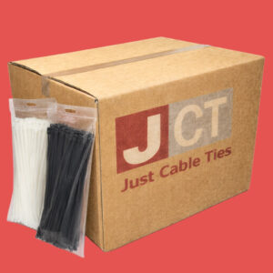 300mm x 4.8mm cable ties box deal 12000pcs black or natural Nylon 66