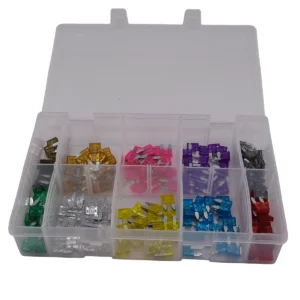 Assorted mini blade fuses, 200 piece kit